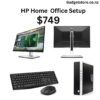 Hp Home Office Setup HP Prodesk i5 1 TB With Hp 24" HD Monitor [Ex-Leased]